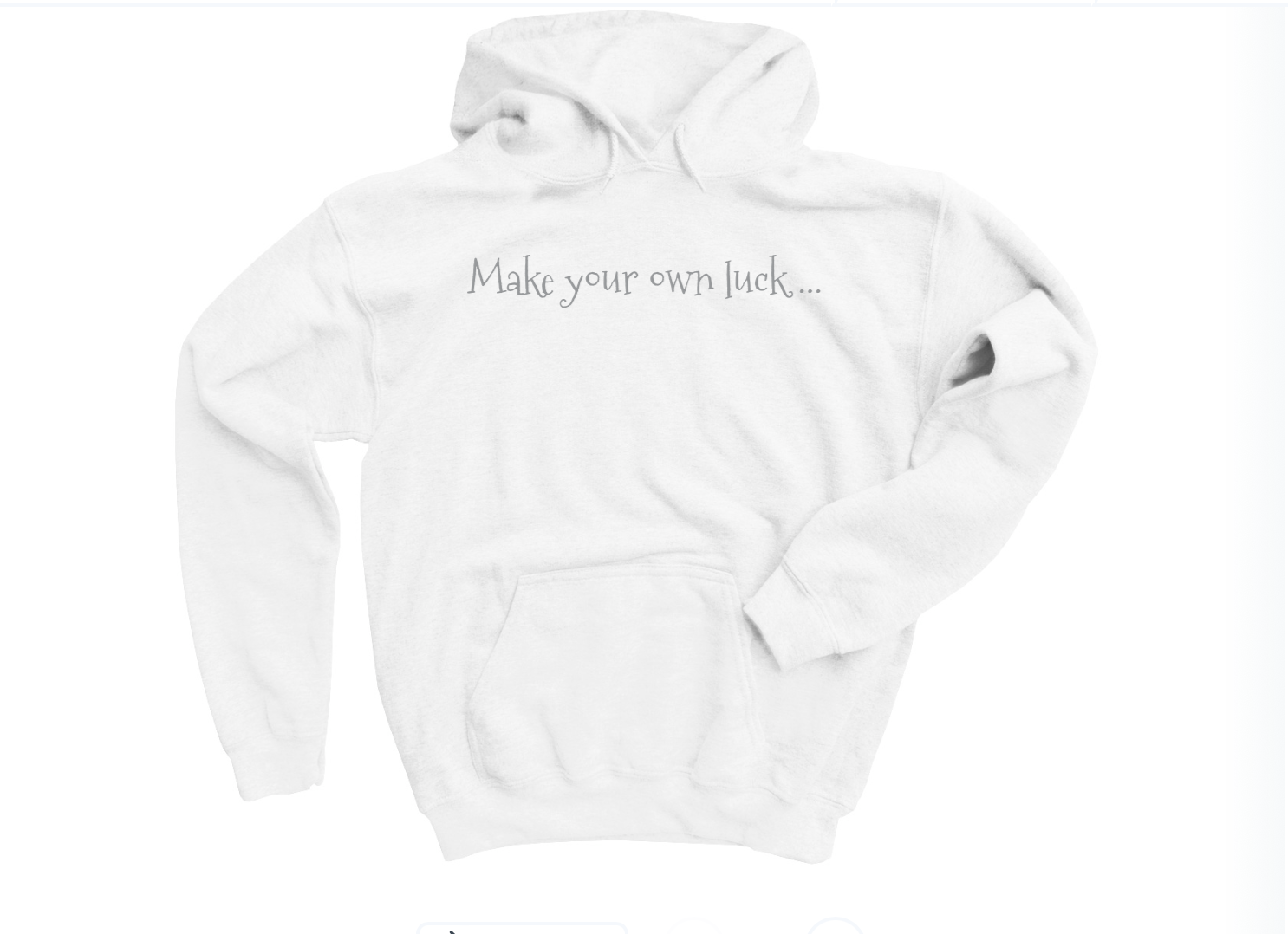 MAKE YOUR OWN LUCK ... lucky plush hoody!
