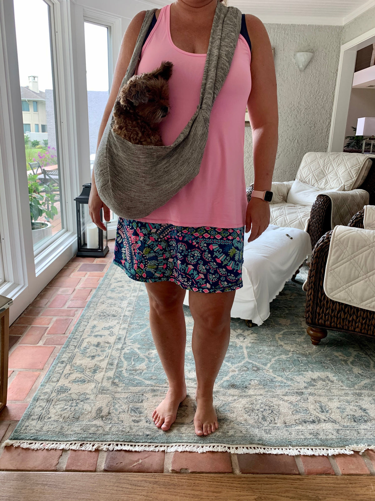 Summer Cotton Knit Pet Sling Dog Carriers