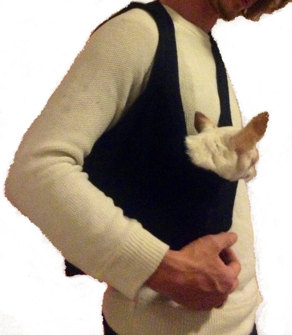 MEN&#39;S DOG MESSENGER PET BAG TOTE DOG CARRIER SLING