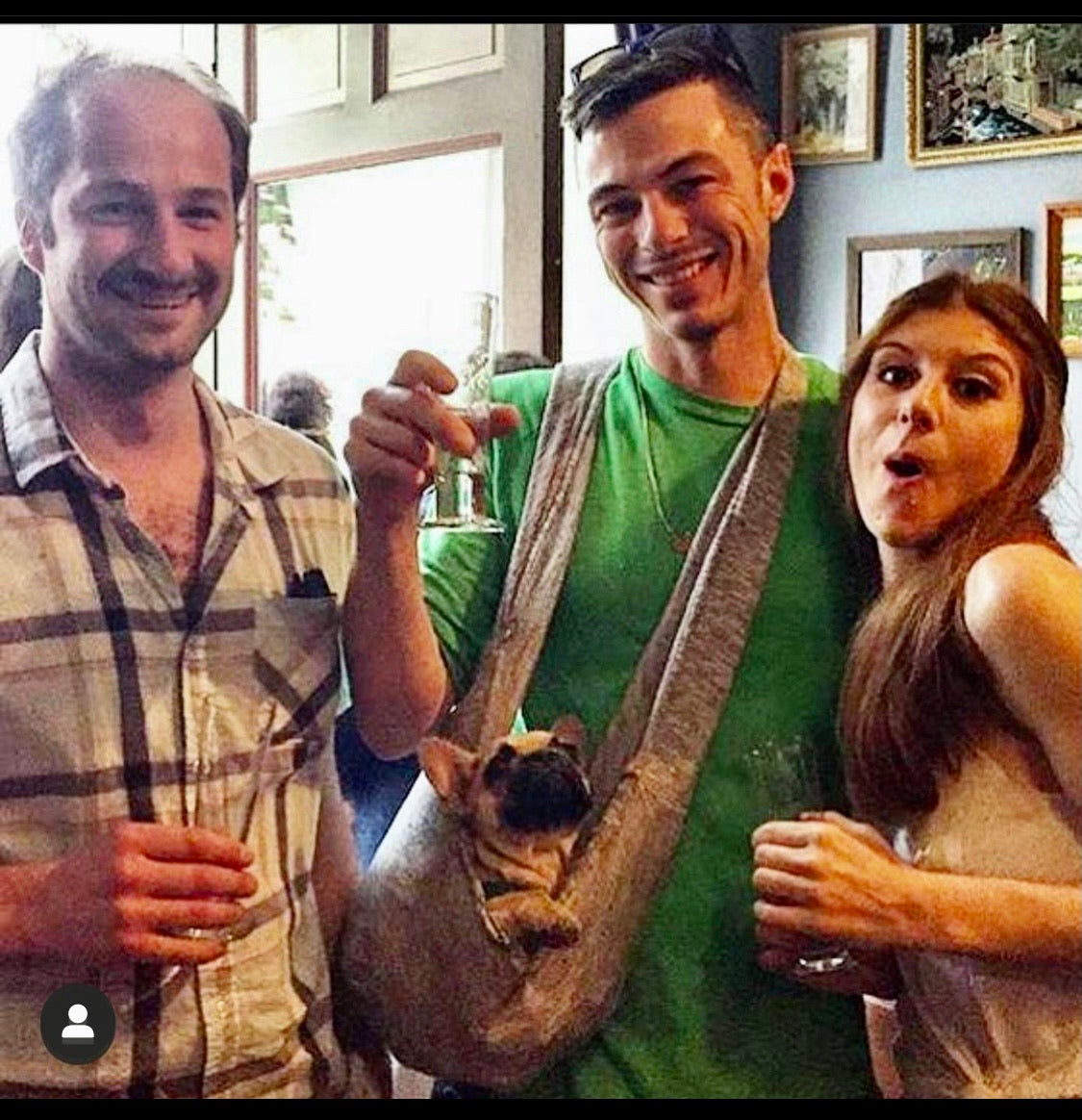 MEN&#39;S DOG MESSENGER PET BAG TOTE DOG CARRIER SLING