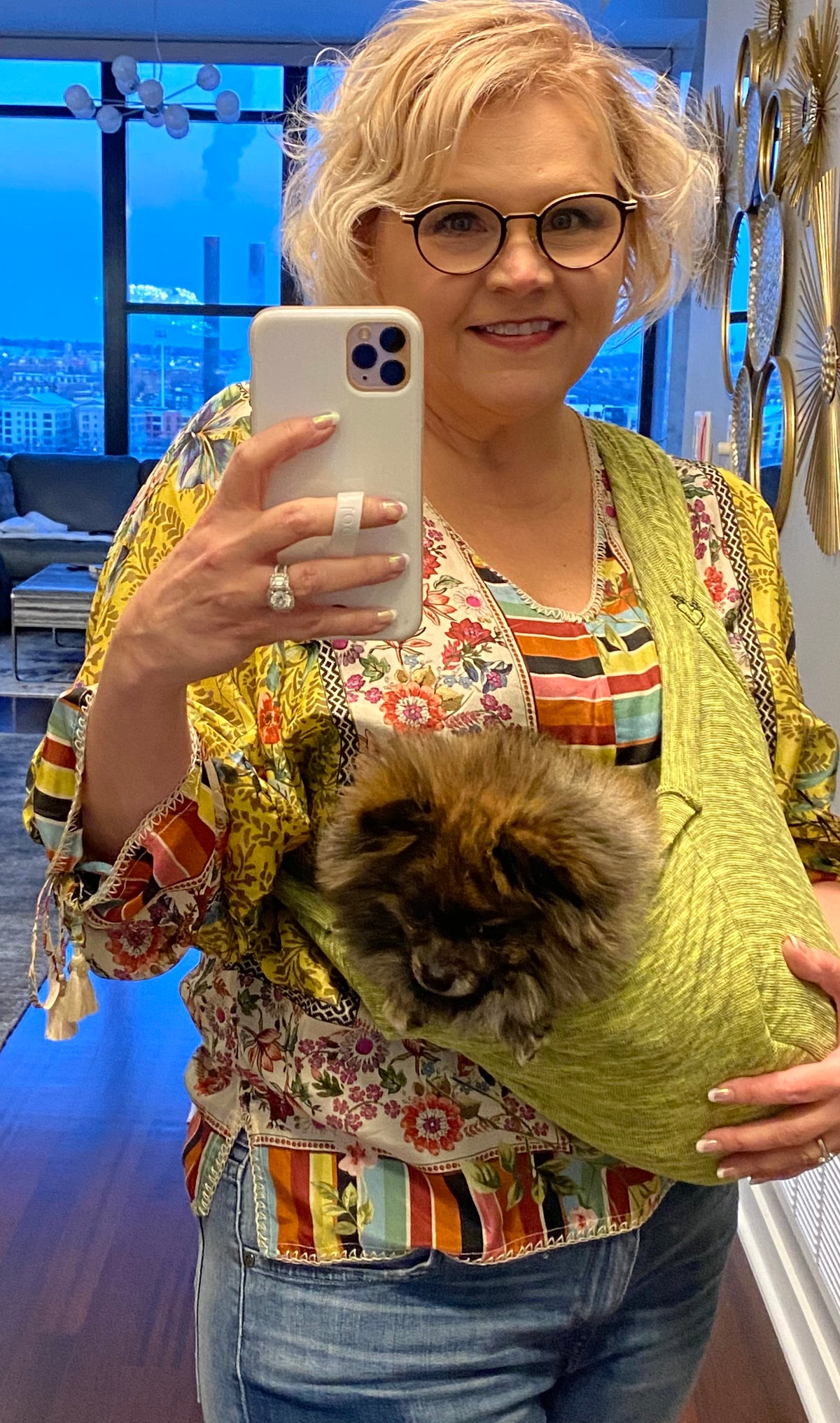 Summer Cotton Knit Pet Sling Dog Carriers