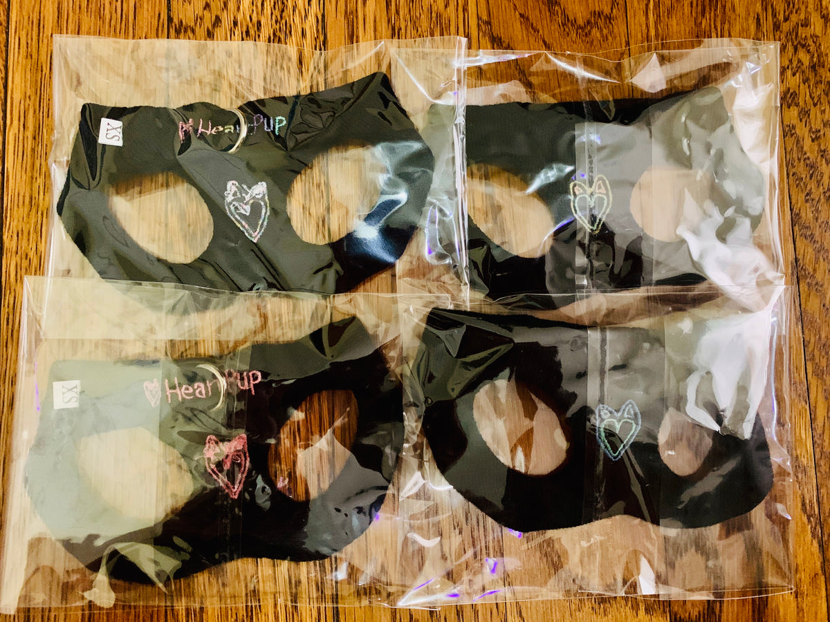 HeartPup slip on body dog harness with D-ring 👍👍 (cotton/cashmere)